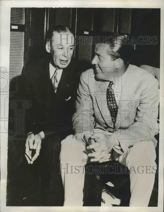 1935 Press Photo Sam Parks Jr., winner of Nat'l Open, with dad Sam Parks- Historic Images