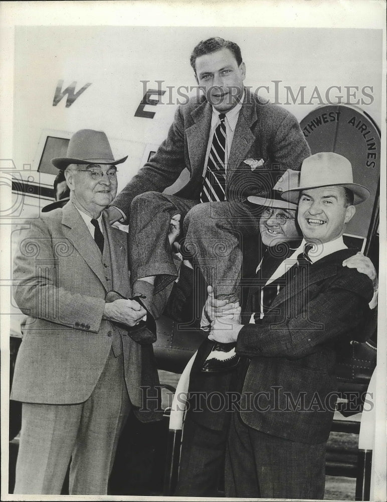 1941 Press Photo Marvin Bud Ward, Frank Sutherlin, Frank McKevitt, Harold Meyers- Historic Images