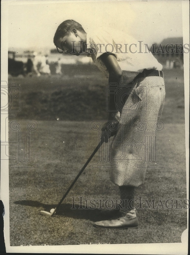 1926 Press Photo Alan Moser wins AB Spreckles cup golf at San Diego - nes53596- Historic Images