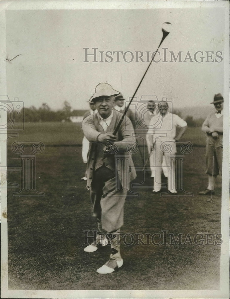 1933 Press Photo Al Smith at golf at Westchester course in Rye NY - nes53669- Historic Images