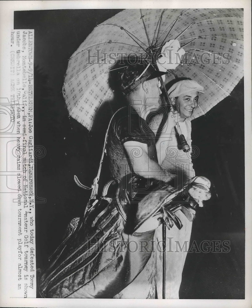 1951 Press Photo Joseph F Gargiardi at National Amateur golf at Bethelhem PA- Historic Images