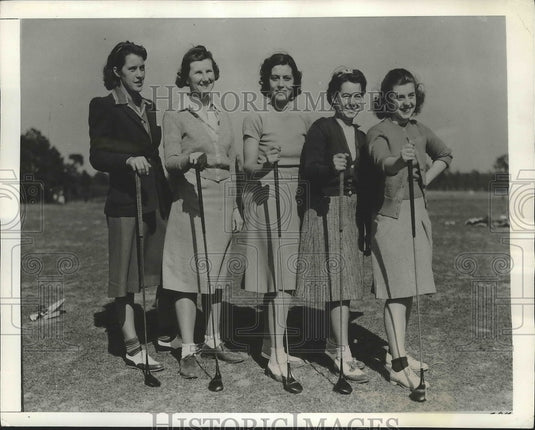 1941 Press Photo North & South golf in NC Dorothy Kirby, Mrs Wm Hockenjos- Historic Images