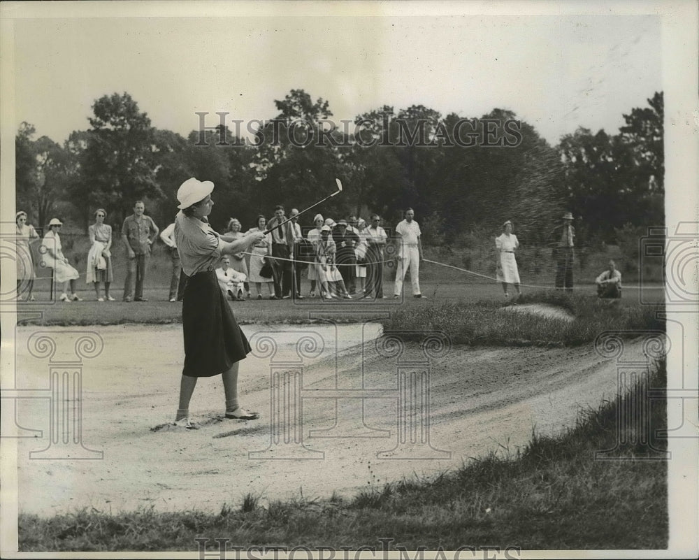 1939 Press Photo Dorothy Kirby at Women&#39;s National golf at Noroton CT course- Historic Images