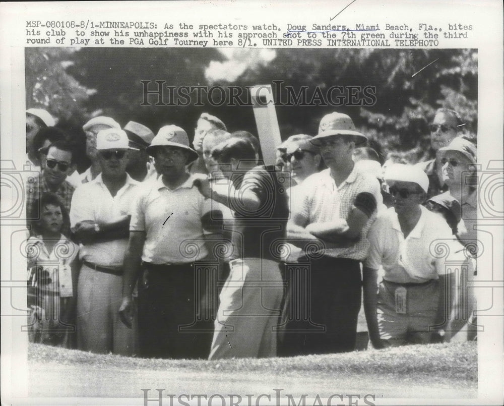 1959 Press Photo Doug Sanders at PGA Golf at Minneapolis MN in 3rd round play- Historic Images