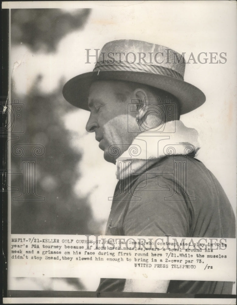 1954 Press Photo Sam Snead at PGA tournament at Keller course in St Paul MN- Historic Images