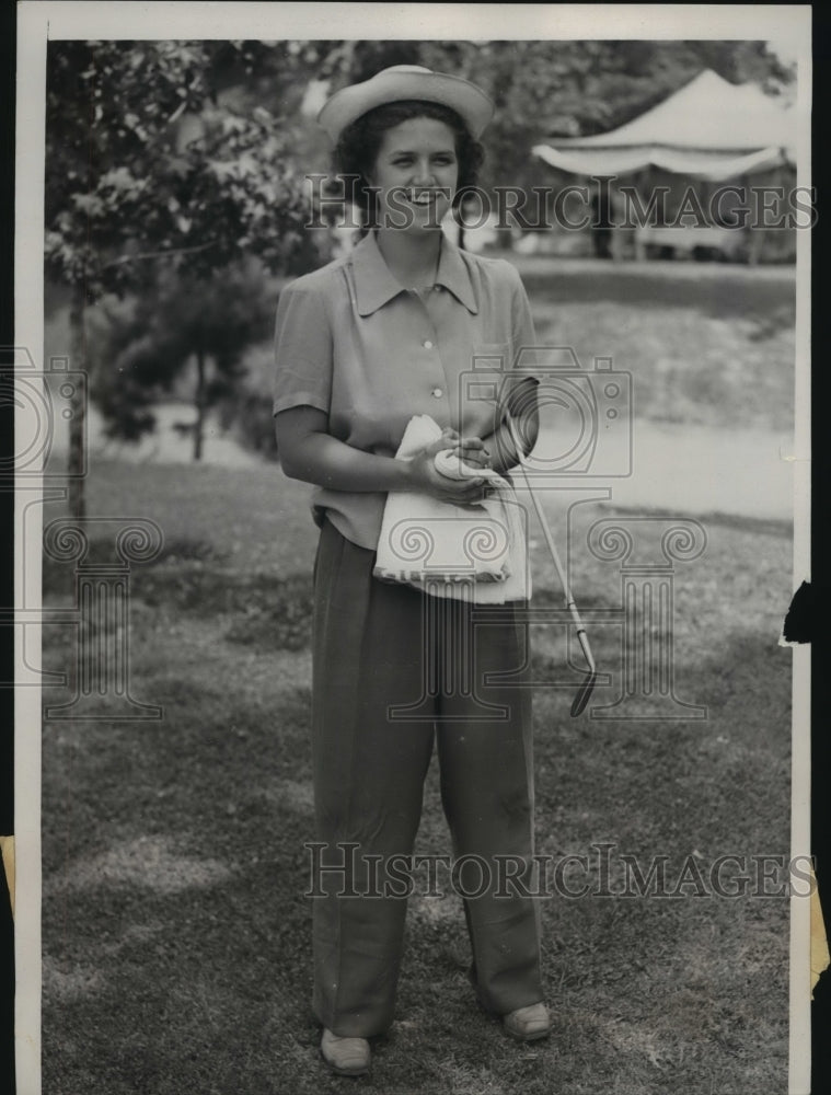 1940 Press Photo Phyllis Otto n semi final round Trans Mississippi tournament- Historic Images