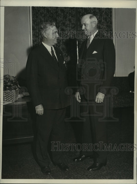 1932 Press Photo Ex champ Gene Tunney & James A Farley at Democratic convention- Historic Images