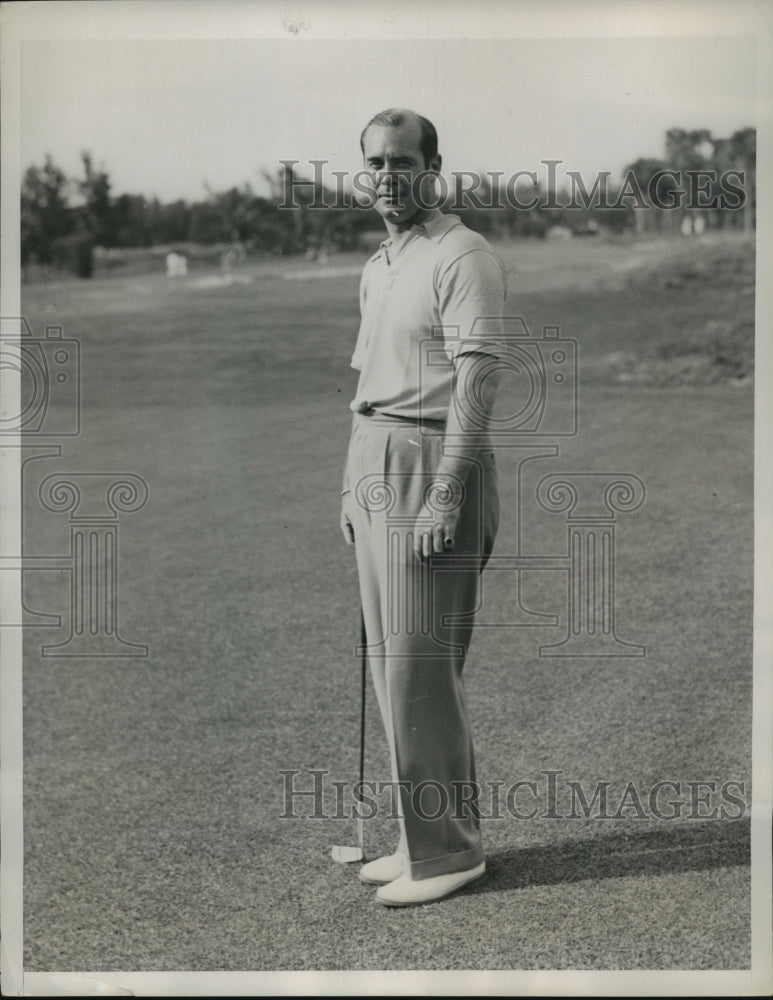 1934 Press Photo Thomas Kirkpatrick Attends Florida Women&#39;s Golf Championship- Historic Images