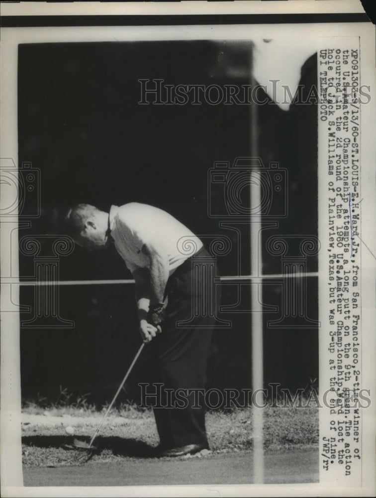 1960 Press Photo E. H. Ward Jr, 2-Time Winner of US Amateur Championship- Historic Images