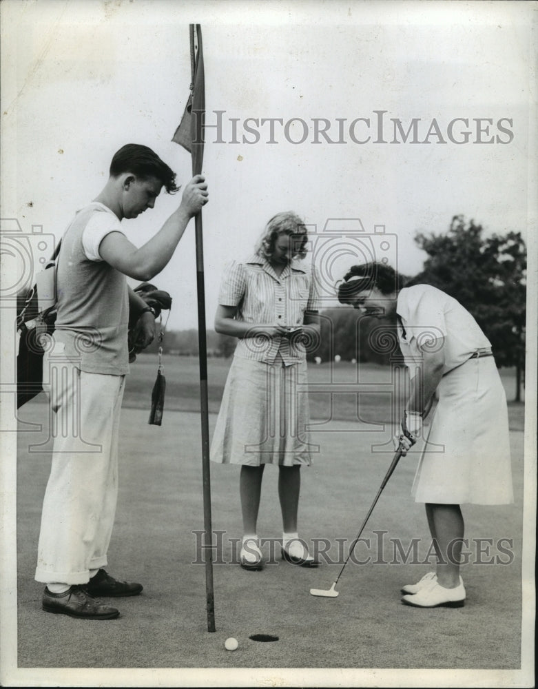 1942 Press Photo 42nd Women&#39;s Western Amateur Mrs Russell Mann, M Row- Historic Images