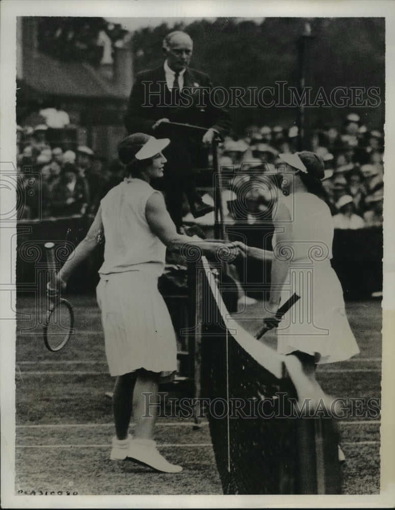 1935 Press Photo Helen W Moody Meets First Defeat Since Returning to Tourneys- Historic Images