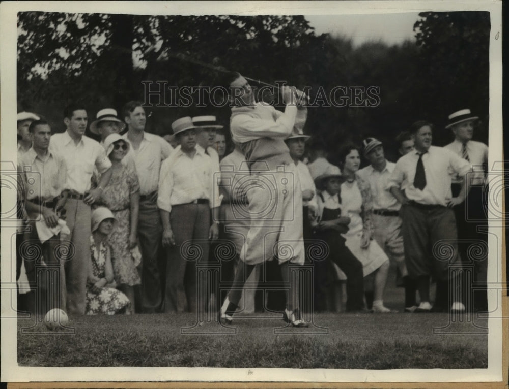 1930 Press Photo High School Sophomore Johnny Lasche Defeats Clark Tilden- Historic Images