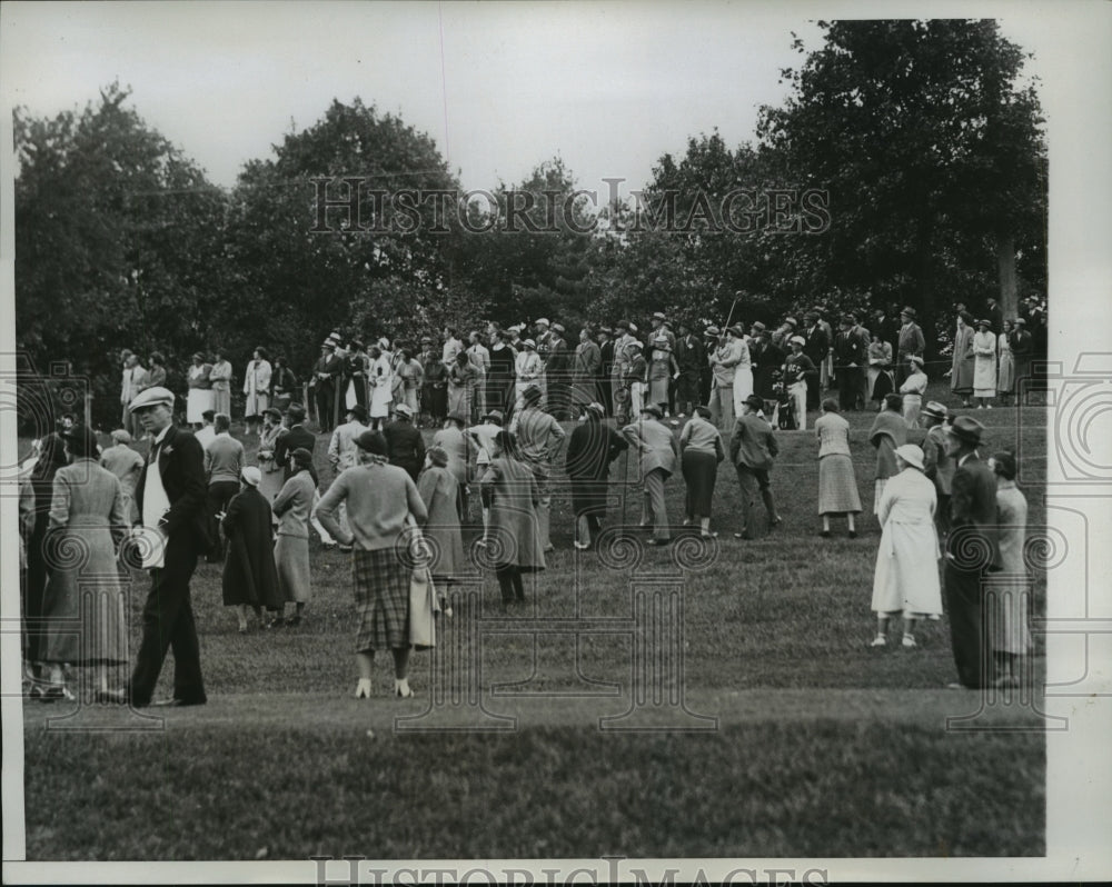 1934 Press Photo National Women&#39;s golf Virginia Van Wie vs Frances Williams- Historic Images