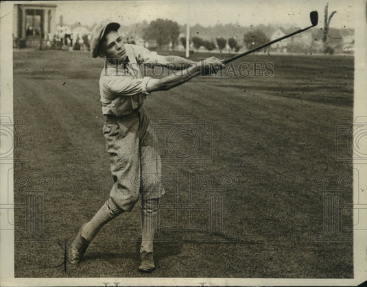 1923 Press Photo Bobby White at International Public Links gol tournament- Historic Images