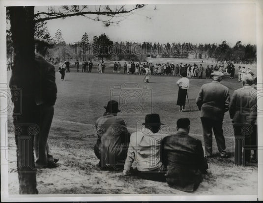 1937 Press Photo Virginia Guilfoil, Kathryn Hemphill N & S Women's tournament- Historic Images