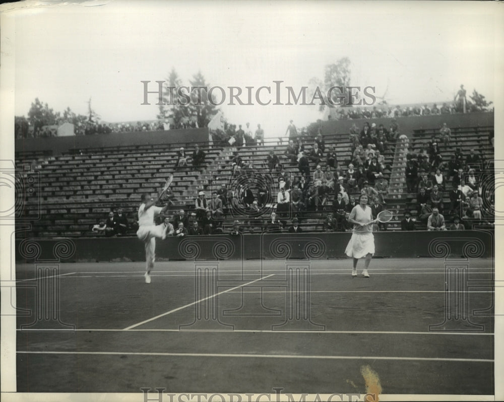 1934 Press Photo Adrian Quist &amp; Elizabeth Ryan Victorious in Mixed Doubles- Historic Images