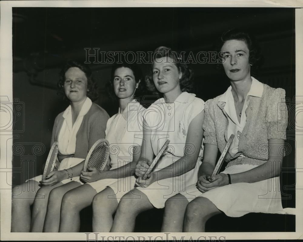 1940 Press Photo Two of These Ladies Will Face Other After Reaching Semi-Finals- Historic Images