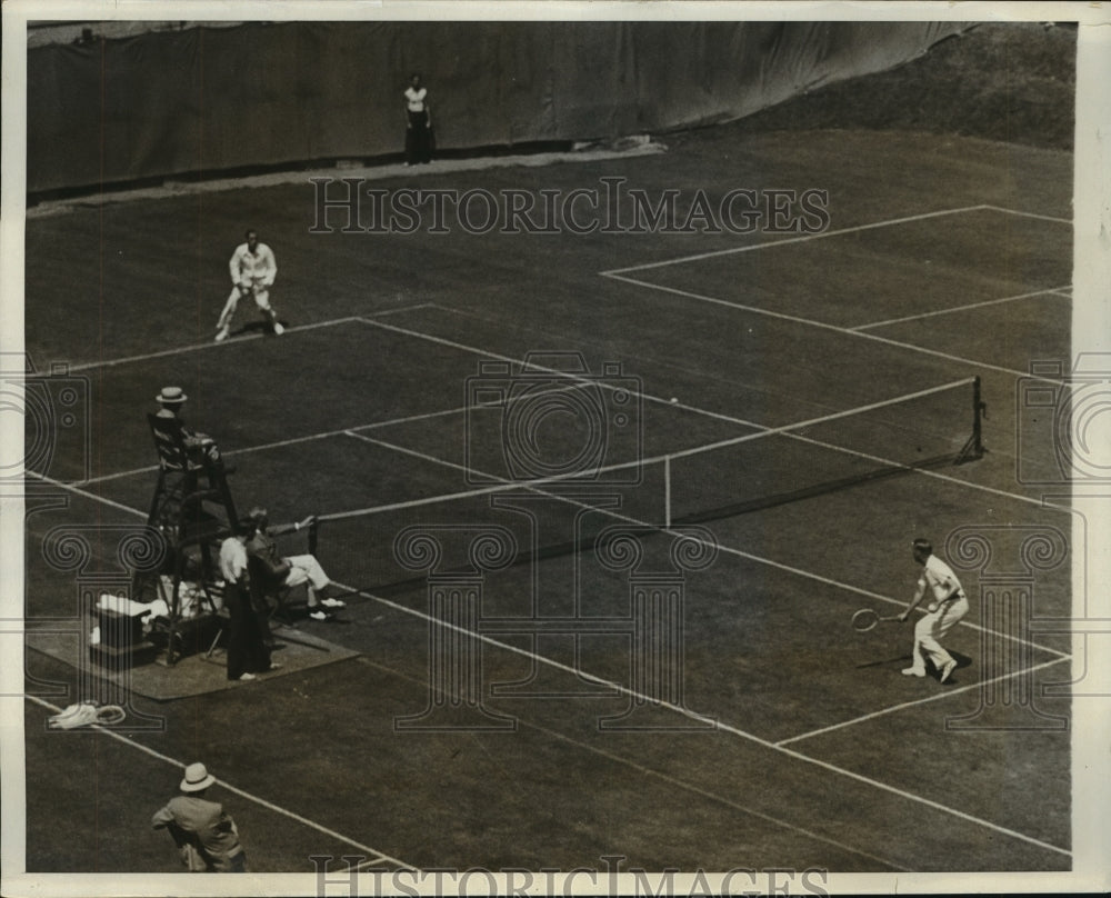 1931 Press Photo William Tilden ,Vincent Richards at American Pro tennis tourny- Historic Images