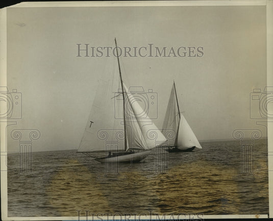 1928 Press Photo Annual Regatta Held Off Milton Point, Rye, New York - nes55297- Historic Images