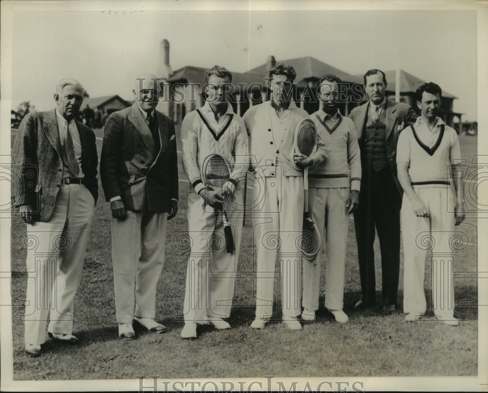 1936 Press Photo Davis Cup Selection Committee Poses With The Team - nes55325- Historic Images