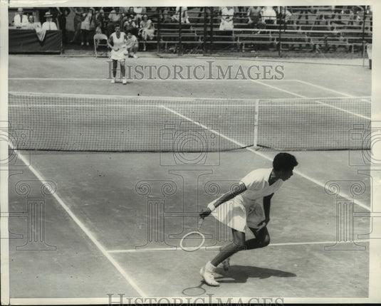 1956 Press Photo Althea Gibson & Shirley Fry National Clay Court Tennis Tourney- Historic Images