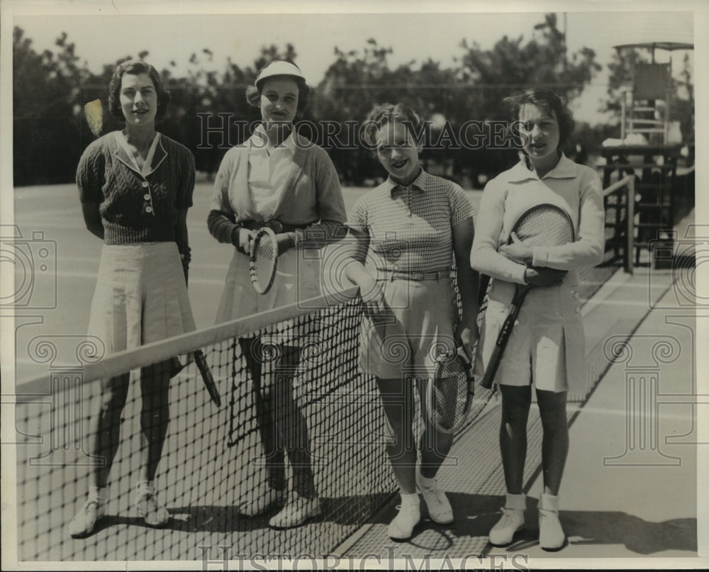 1936 Press Photo Two Bostonians Win Women&#39;s Double at Pinehurst Tournament- Historic Images