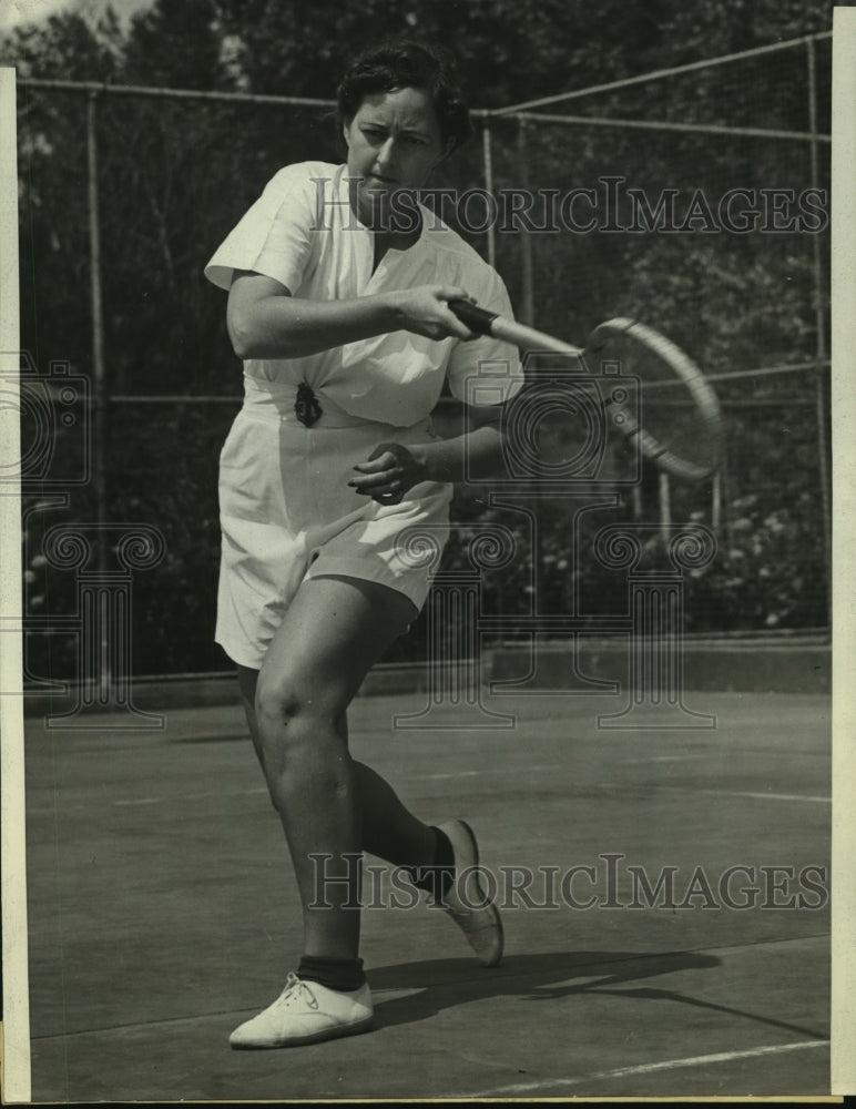 1938 Press Photo Elizabeth Dieke after her third National Net Title - nes55676- Historic Images