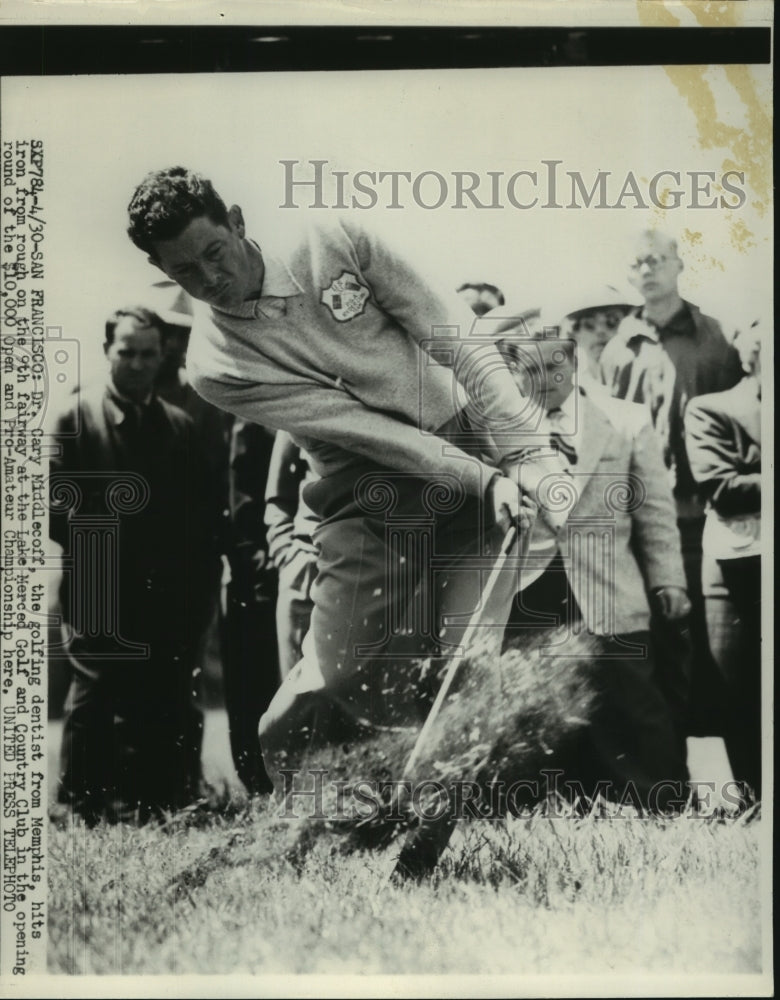 1954 Press Photo Dr, Carry Middlecoff at Lake Merced Golf &amp; Country Club- Historic Images