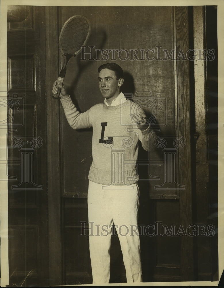 1923 Press Photo John F. Whitbeck is Picked to Win the Indoor Tennis Jr. Tourney- Historic Images