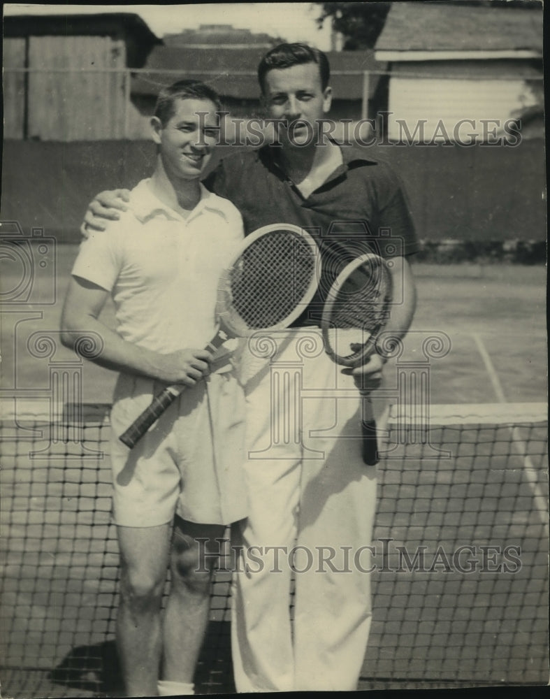 1954 Press Photo Bobby Riggs and John March - nes55795- Historic Images