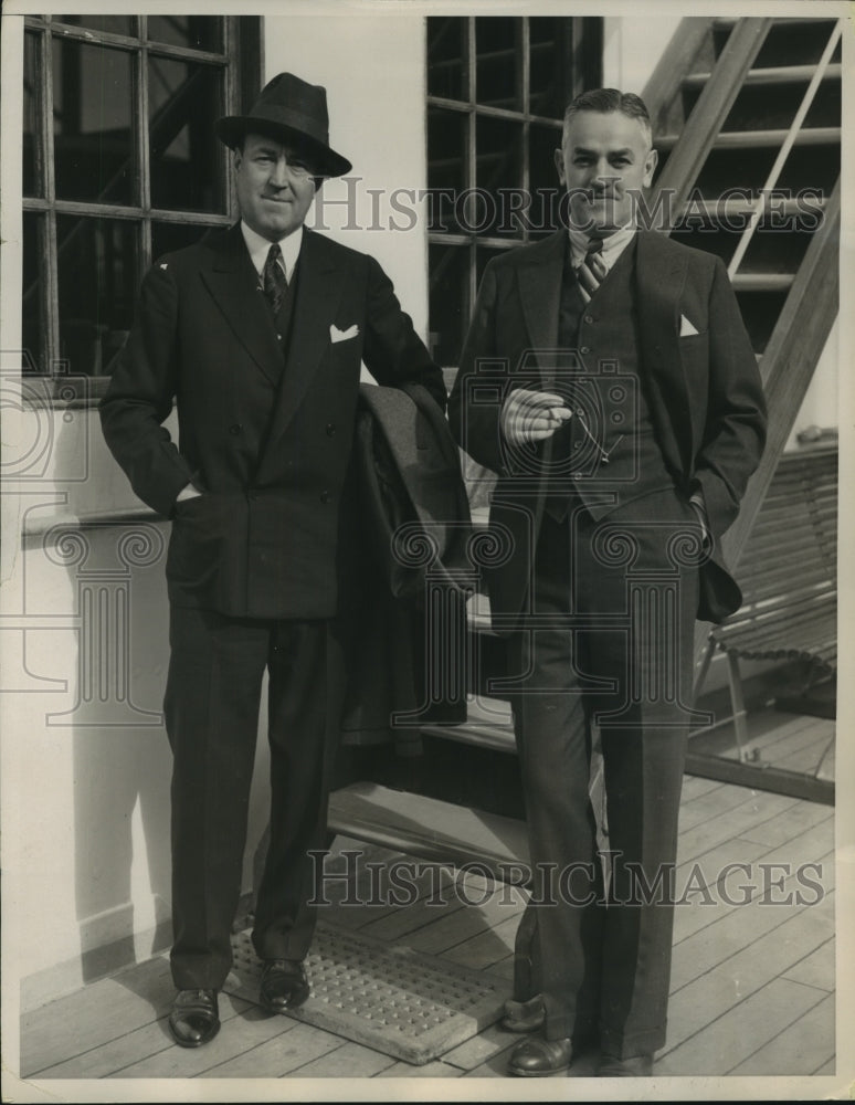 1937 Press Photo Scarsborough Golfers Sail for Mid-Ocean Tournament in Bermuda- Historic Images