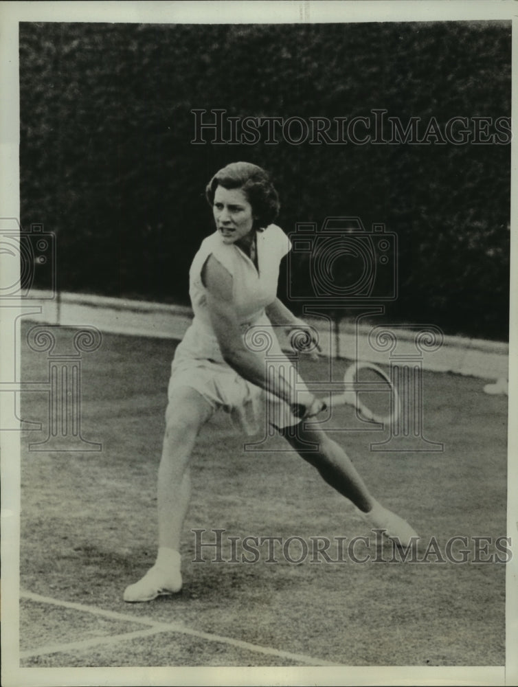 1934 Press Photo Virginia Rice shown during practice session - nes55960- Historic Images