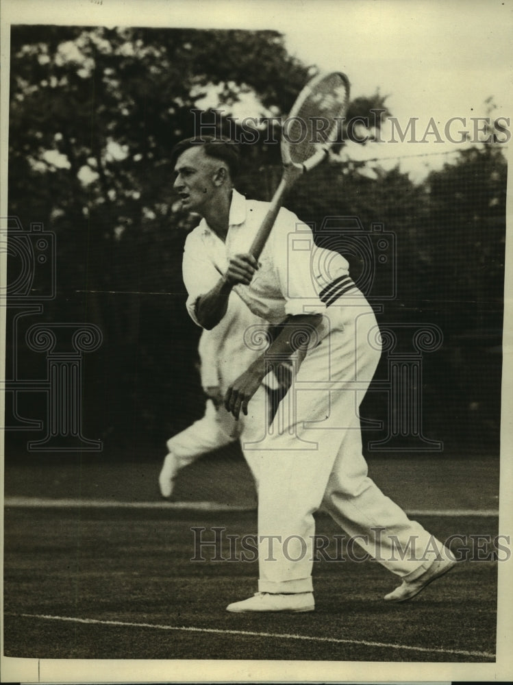 1923 Press Photo J.H. Watt of the Oxford Tennis team at Rockaway Hunt Club- Historic Images