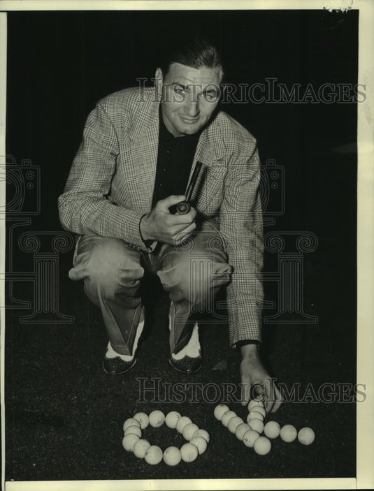 1938 Press Photo Harold "Jug" McSpaden at Miami Open Golf tournament- Historic Images