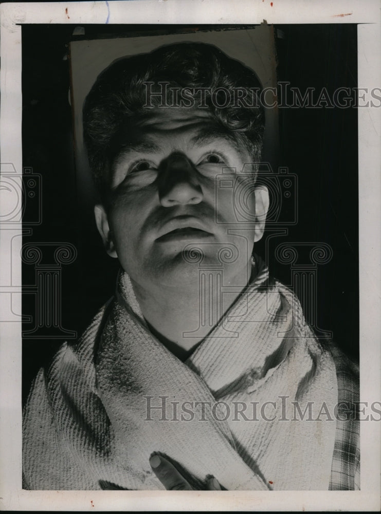 1941 Press Photo Lou Nova training at Pioneer Gym for bout w/Max Baer- Historic Images