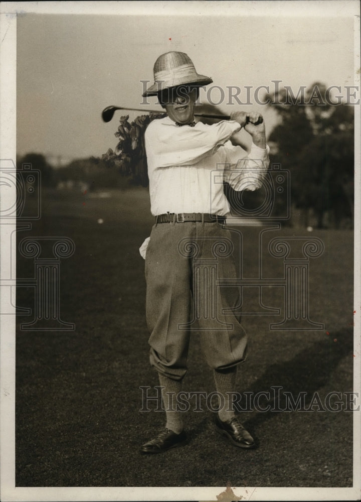 1930 Press Photo Golfer Patrick E. Crowley on the course - net01365- Historic Images