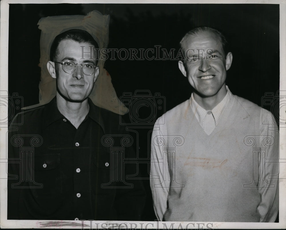 1946 Press Photo Golfers Ralph Bond and Dick Neumann after play-off - net01687- Historic Images