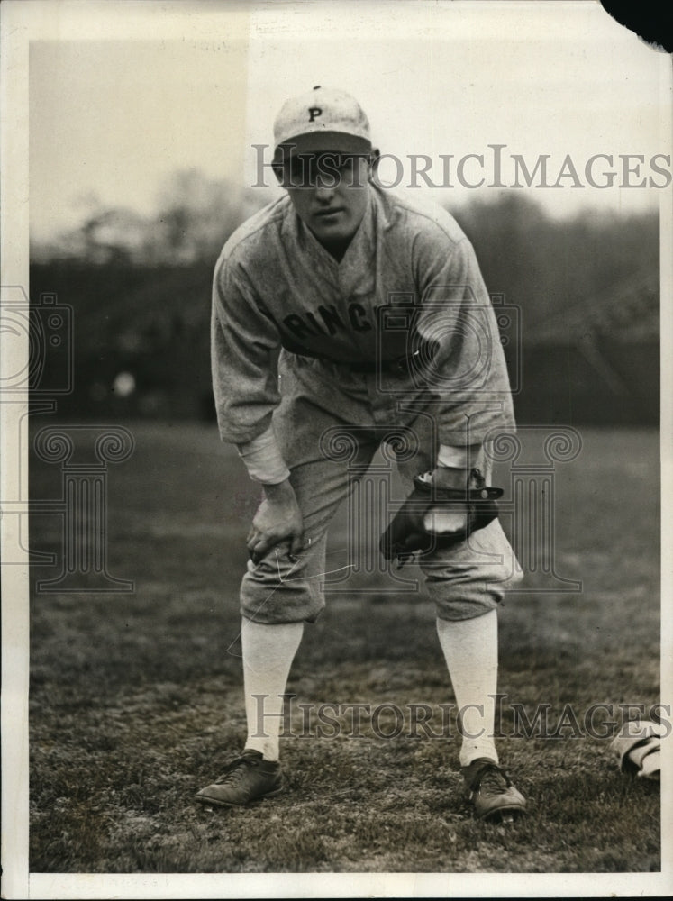 1931 Press Photo Weatherly Reinmund Princeton University left fielder- Historic Images