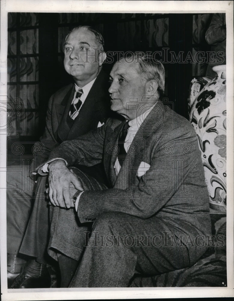 1944 Press Photo Minor league executives J. Alvin Gardner and Billy Evans- Historic Images