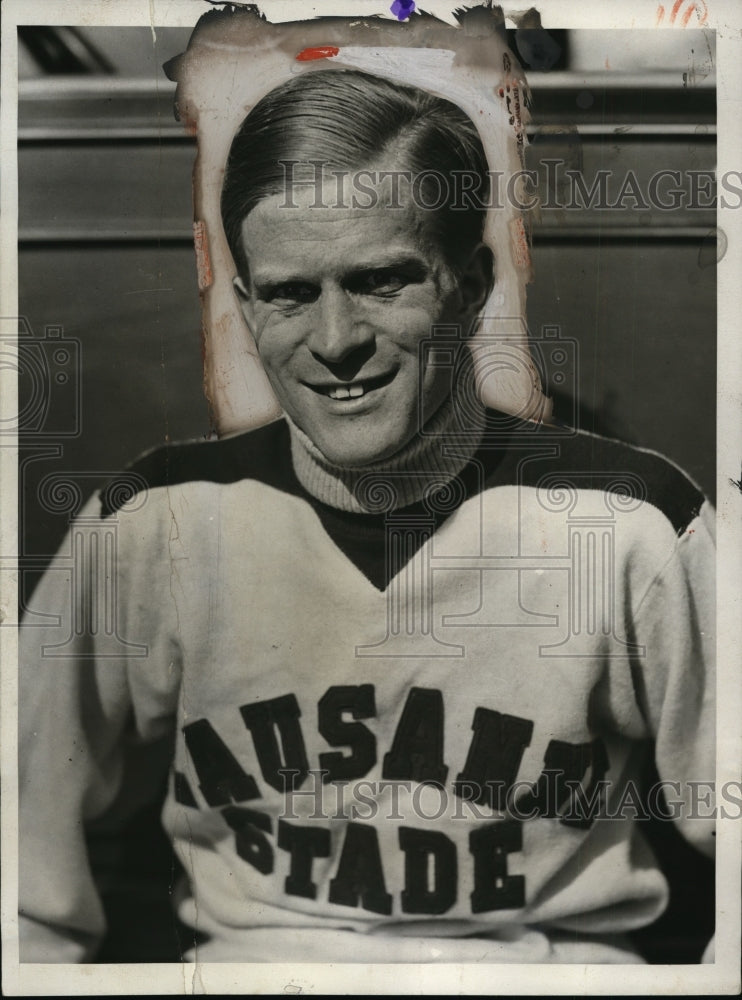 1931 Press Photo Dr Paul Martin Swiss track star trains in Newark NJ - net02809- Historic Images