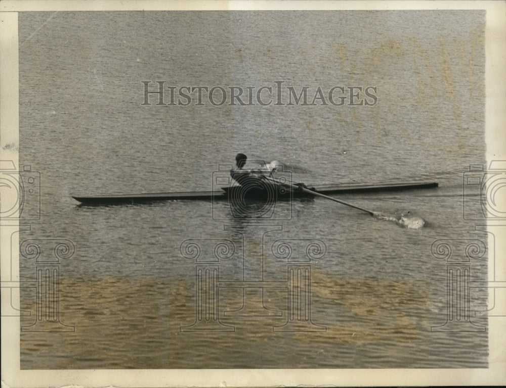 1931 Press Photo William G. Miller, Philadelphia, regains US Single sculls title- Historic Images