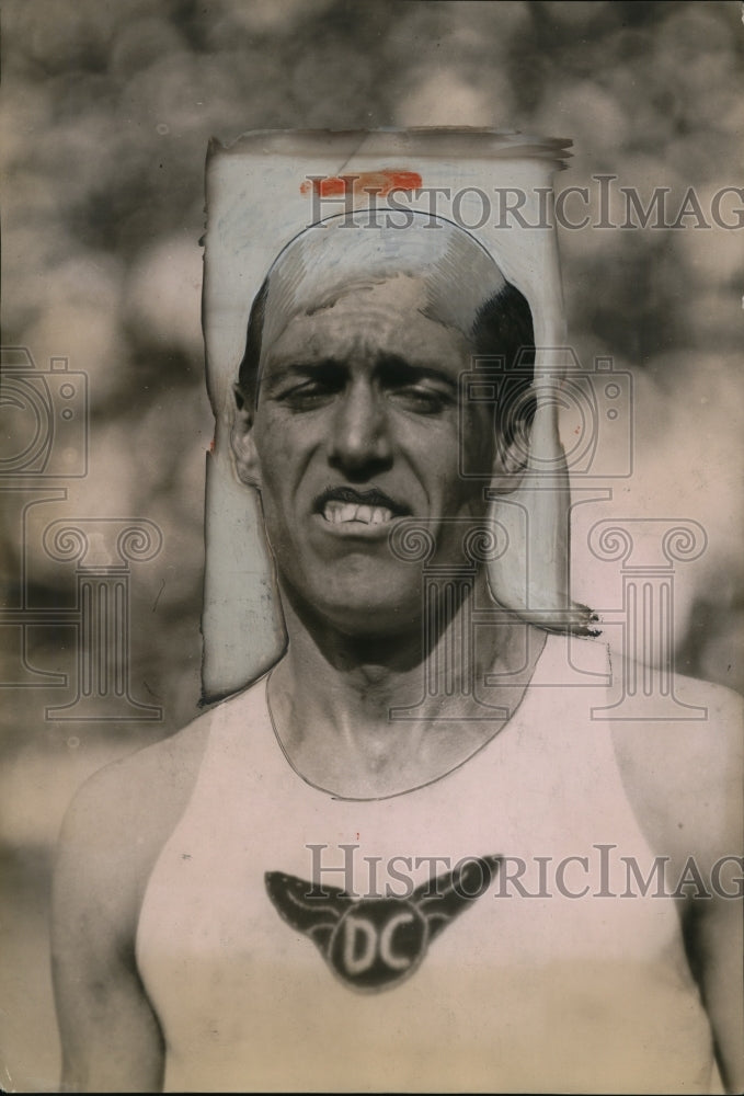 1920 Press Photo Fred Faller at a track meet - net04006- Historic Images
