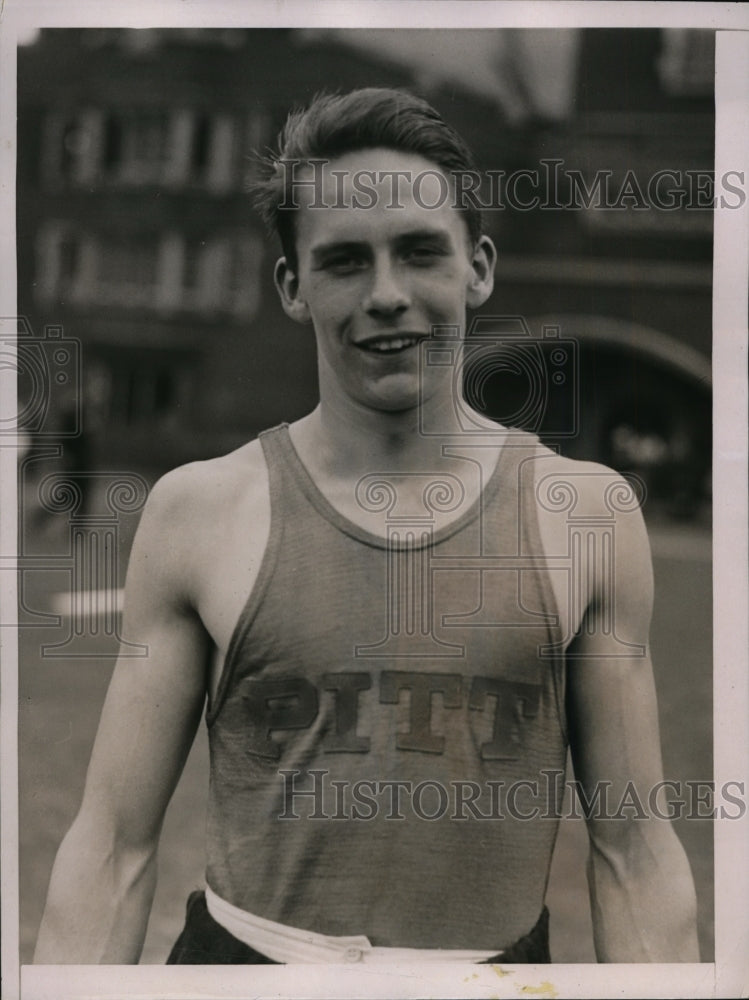 1936 Press Photo Edgar Mason won 100 &amp; 220 meters dash at IC4A in PA - net04040- Historic Images