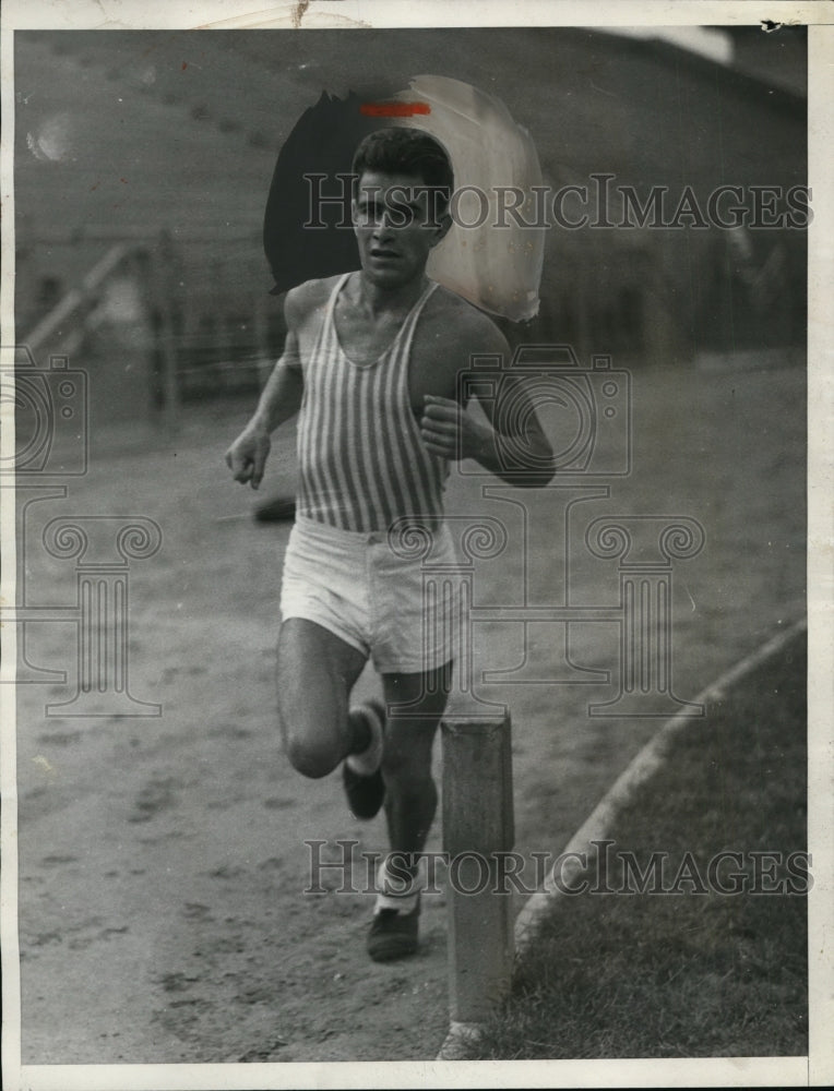 1932 Press Photo Juan Carlos Zabala Argentine track runner - net04246- Historic Images