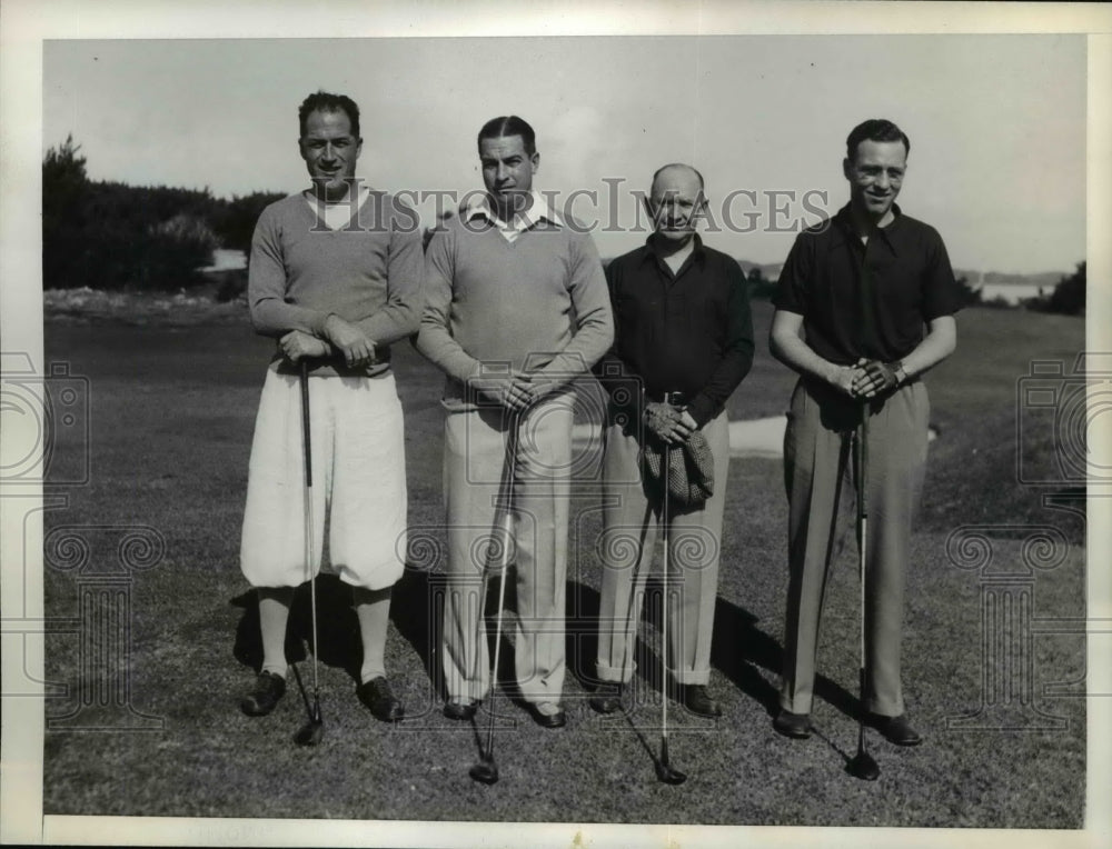 1936 Press Photo Four favorites at Mid Ocean Invitation Golf Tournament, Bermuda- Historic Images