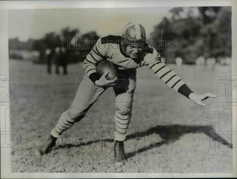 1934 Press Photo Fullback Joe Meguin of Georgetown University - net04898- Historic Images