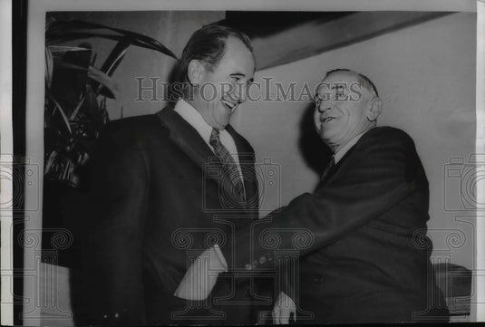 1954 Press Photo Indians manager Al Lopez & Yankee manager Casey Stengel- Historic Images