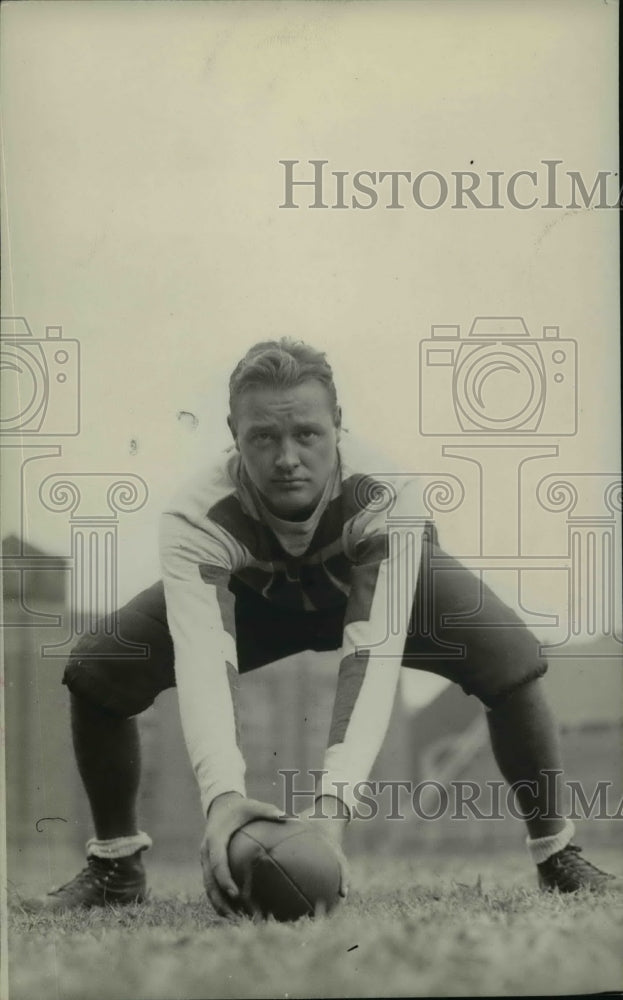 1936 Press Photo Case University (Cleveland) football center Albert Marshall- Historic Images