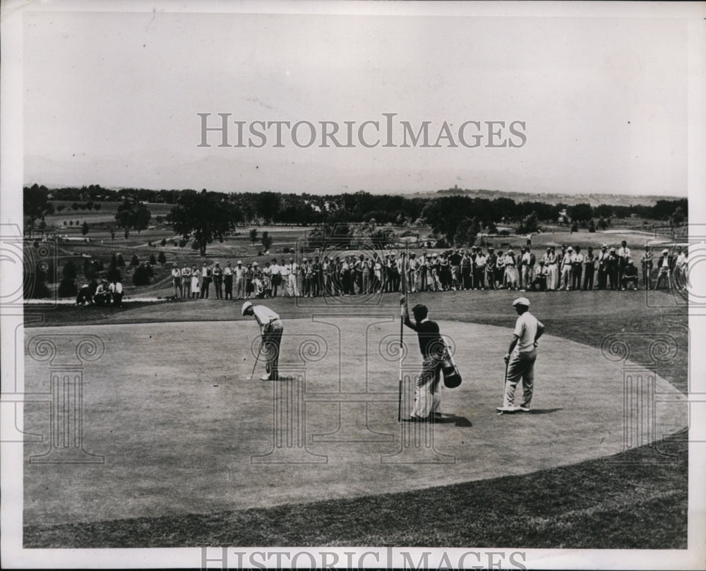 1938 Press Photo Paul Runyan in National Open at Denver Colorado course- Historic Images