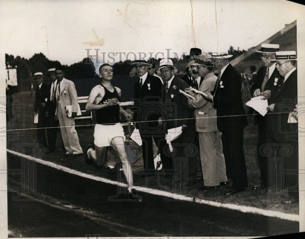 1936 Press Photo University of Indiana 10,000m race winner Donald Lash- Historic Images